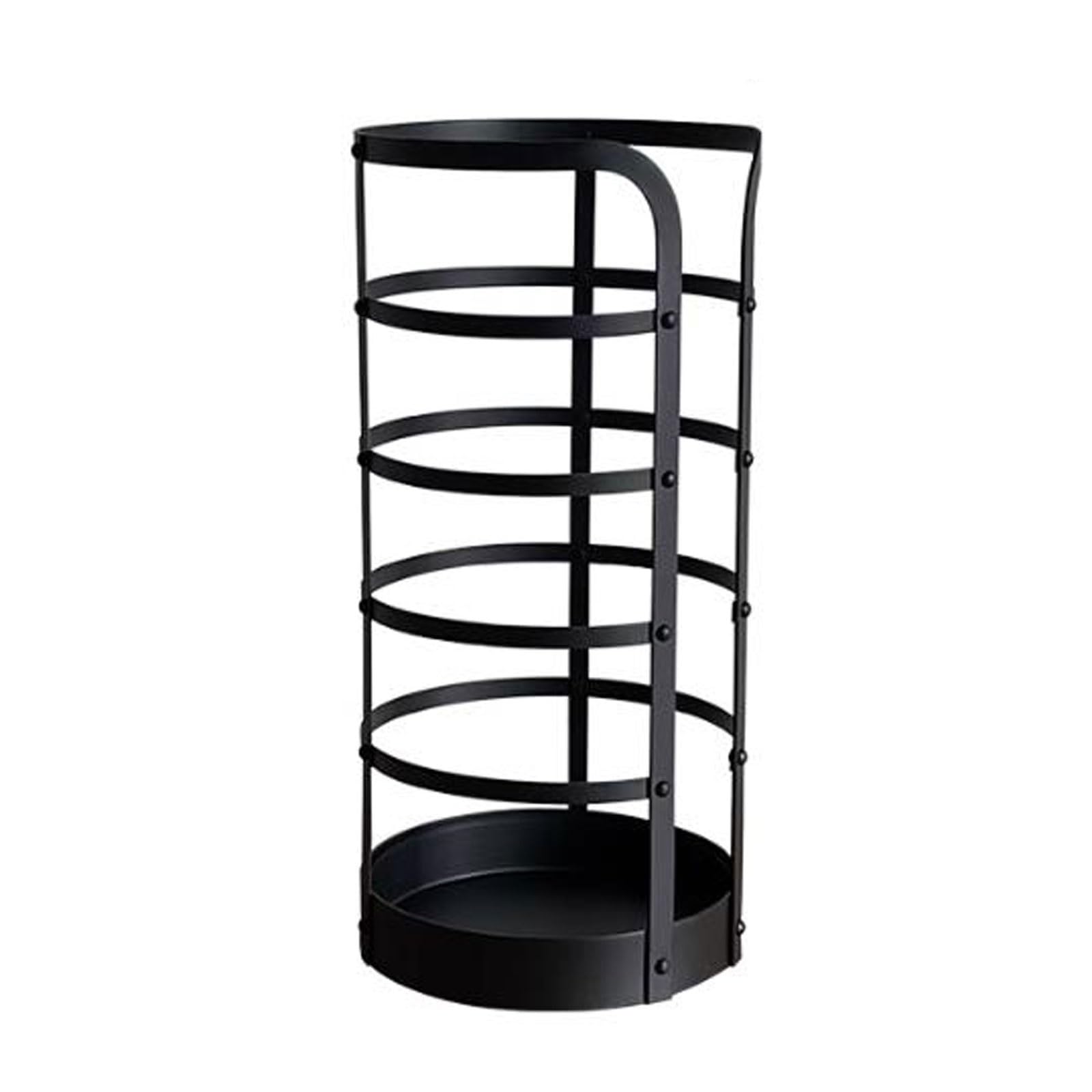 CFY652 Umbrella rack Metal Round Umbrella Stand Rack, Household Commercial Holder Bin, Drainage, Canes Walking Sticks for Entryway, Home, Office, Hotel Office