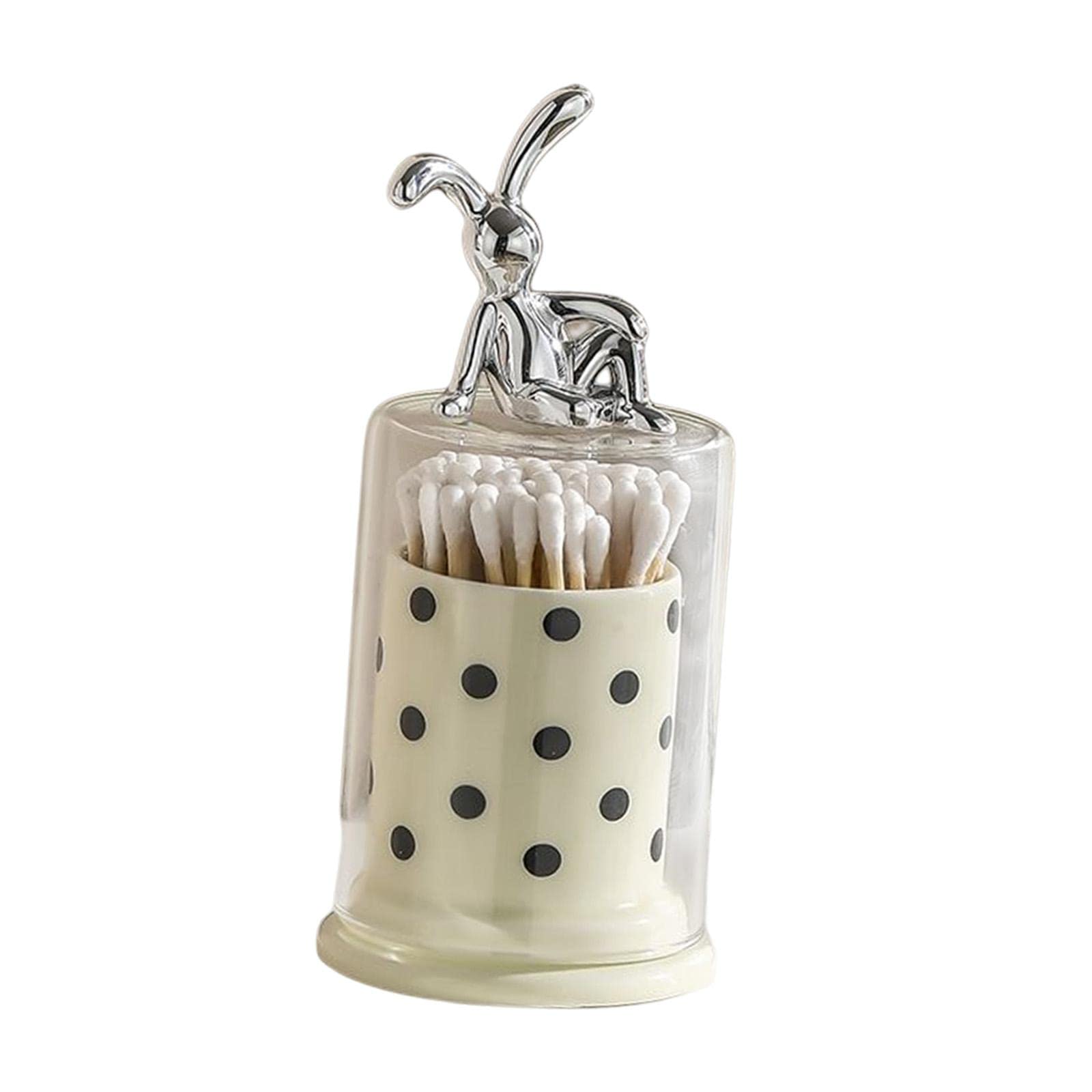 Merishopp Rabbit Toothpick Holder Multi Purpose Organiser for Hotel Household Kitchen Sleeping Rabbit-image-34