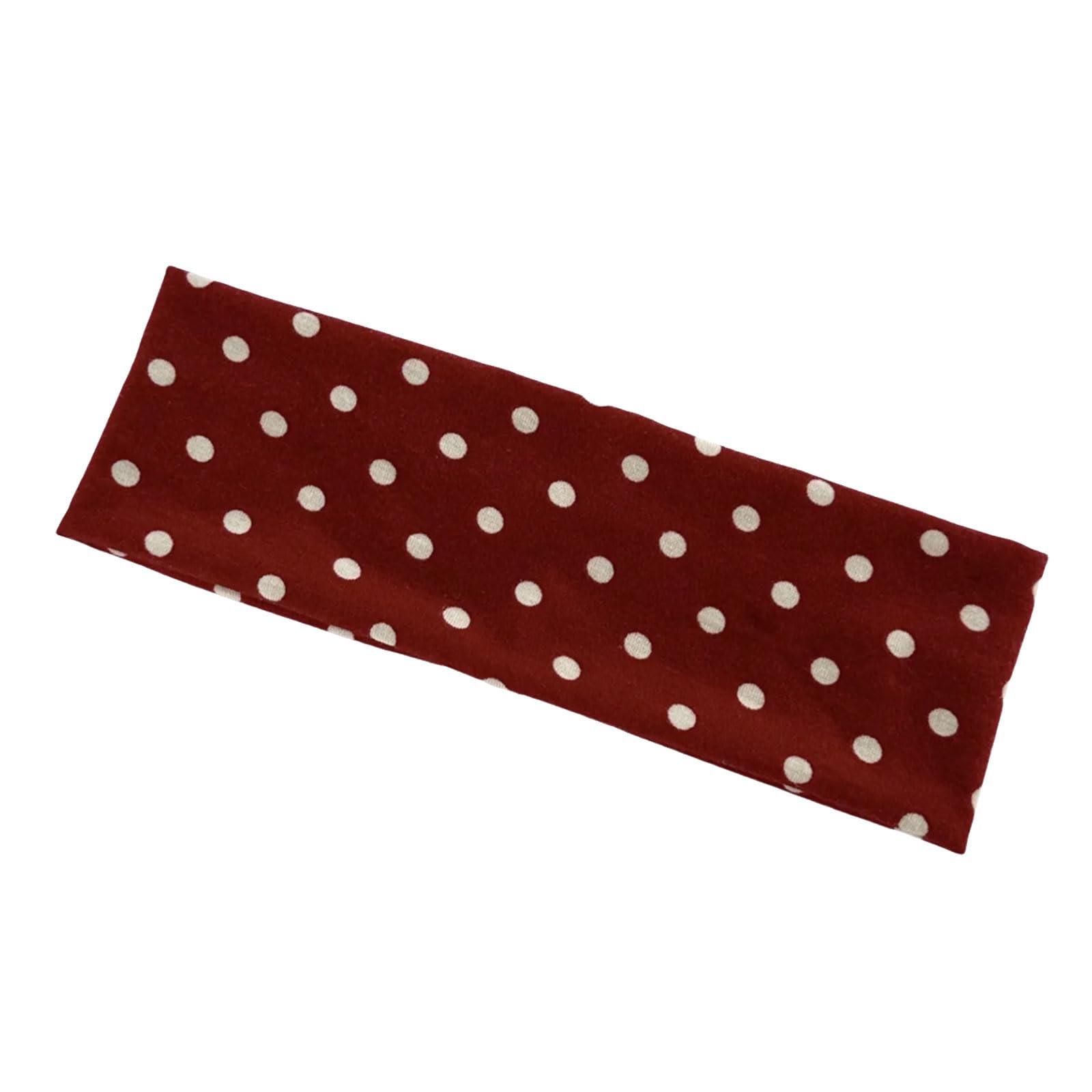 MICFENY Elastic Workout Headband Nonslip Round Dot Design Hair Ornament Soft Fabric Hair Band For Fitness Daily Use