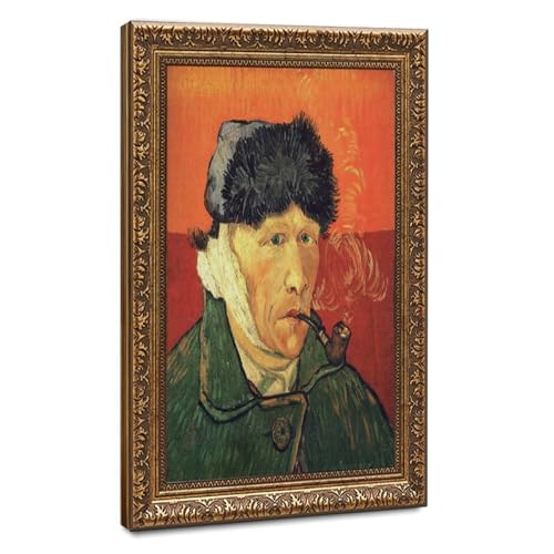 Tableau Van Gogh Autoportrait déco salon 50x75 cm