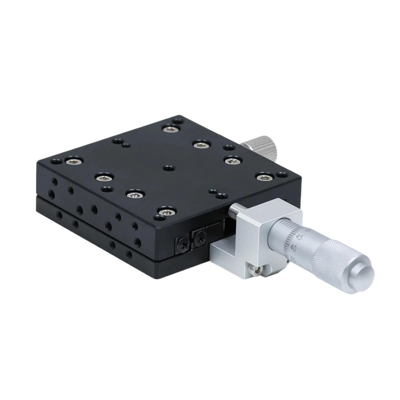 IGNVXMGKP X-Axis High-Precision 70 * 70mm LX70-CLX70-LLX70-R Linear Platform Slide Optical Manual Displacement Platform Guide Rail micromete(LX70-R)