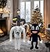EICHIMEOW 2 PCS Siren Head Plush Toy Cartoon Black Cat Stuffed Soft Animal Cat Kids' Birthday Halloween Thanksgiving Christmas Toys Plush Toys(White)
