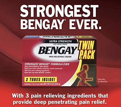 Ben Gay Ultra Strength Pain-Relieving Cream 4 oz, /2 pk (8 Oz Total)