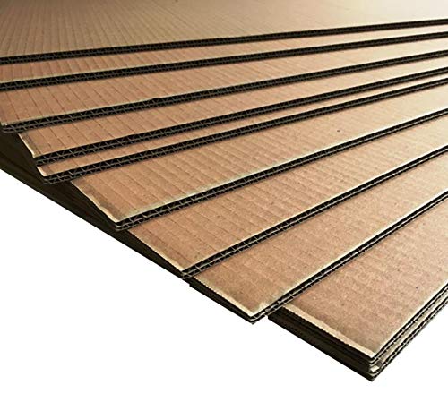 10 Fogli di cartone ondulato Spessore 5mm 80x120 cm. DOPPIA ONDA INTERCALARE PALLET o CREAZIONI