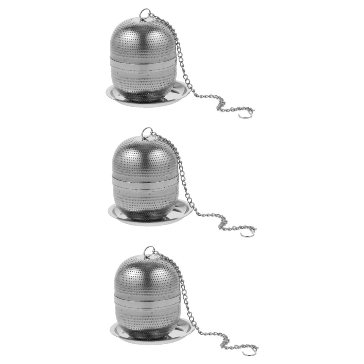 PRETYZOOM Lot De 3 Infuseurs À Thé En Métal Passoires À Thé Pour Thé En Vrac Design Simple Et Robuste