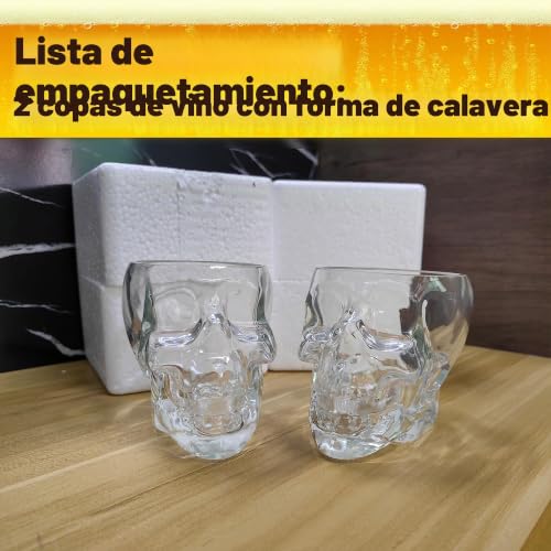 Vasos de whisky de calavera 350ml el regalo perfecto de diseño 8