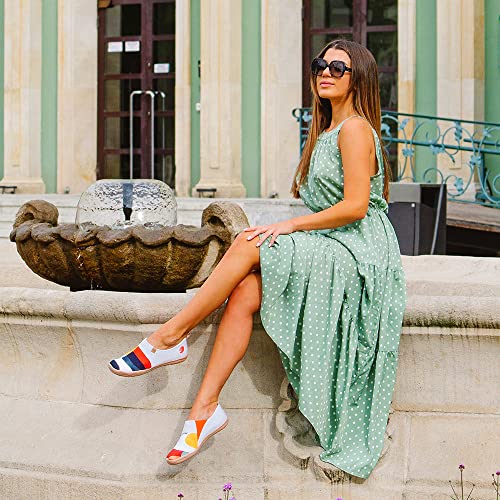 Image of UIN Shoes for Women Slip On Sneakers Comfortable Lightweight Barefoot Travel Art Painted Casual Loafers