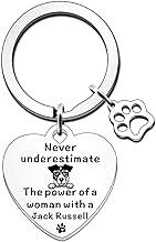 Jack Russell Gifts for Women Jack Russell Dog Pet Lover Gift Jack Russell Dog Mum Gifts Keyring Gifts for Birthday Christmas Mothers Day Jack Russell Mum