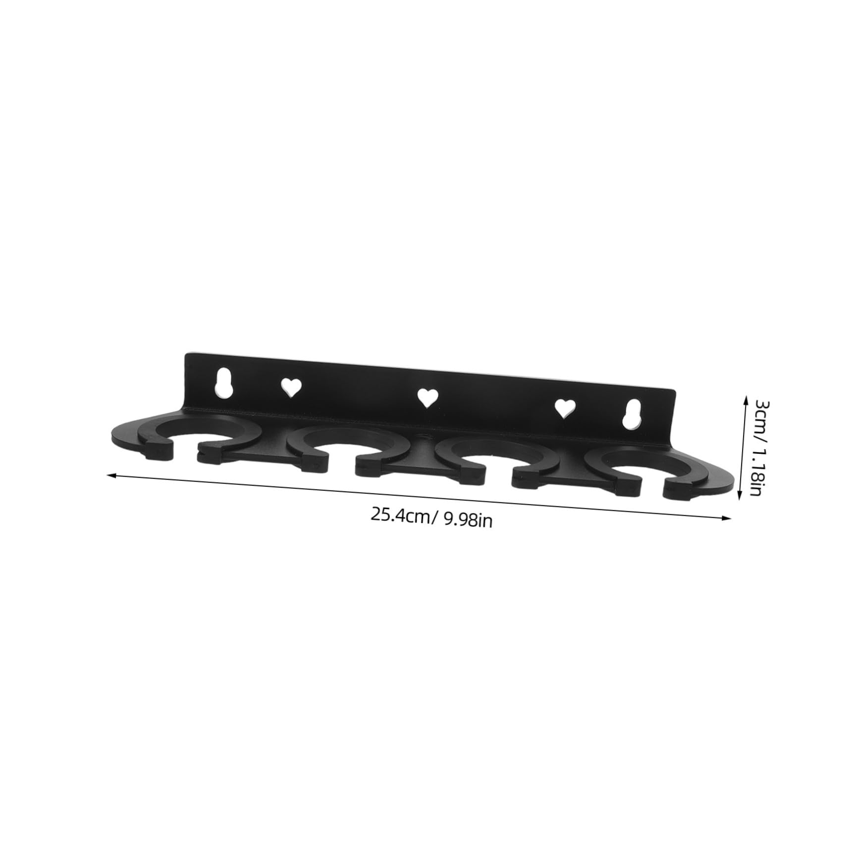 Soporte de Micrófono de Pared para Almacenamiento Seguro para Estudios de Grabación y Reuniones de Karaoke Fabricado Material Resistente Cuatro Orificios de Fijación