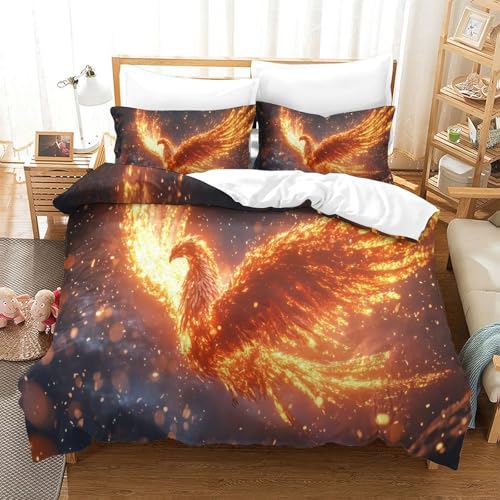 Housse de couette dragon 3D Super King en microfibre premium