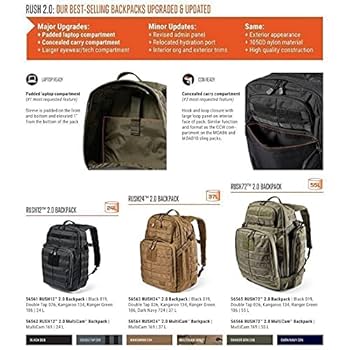 Amazon.com : 5.11 Tactical Backpack, RUSH 72 2.0 Military