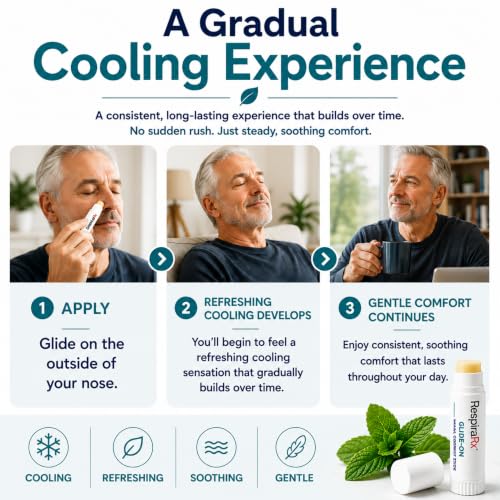Image of Nasal Stick for Adults | Cooling Comfort | Easy-to-Use Pocket Size | Day & Night Use | Pack of 1