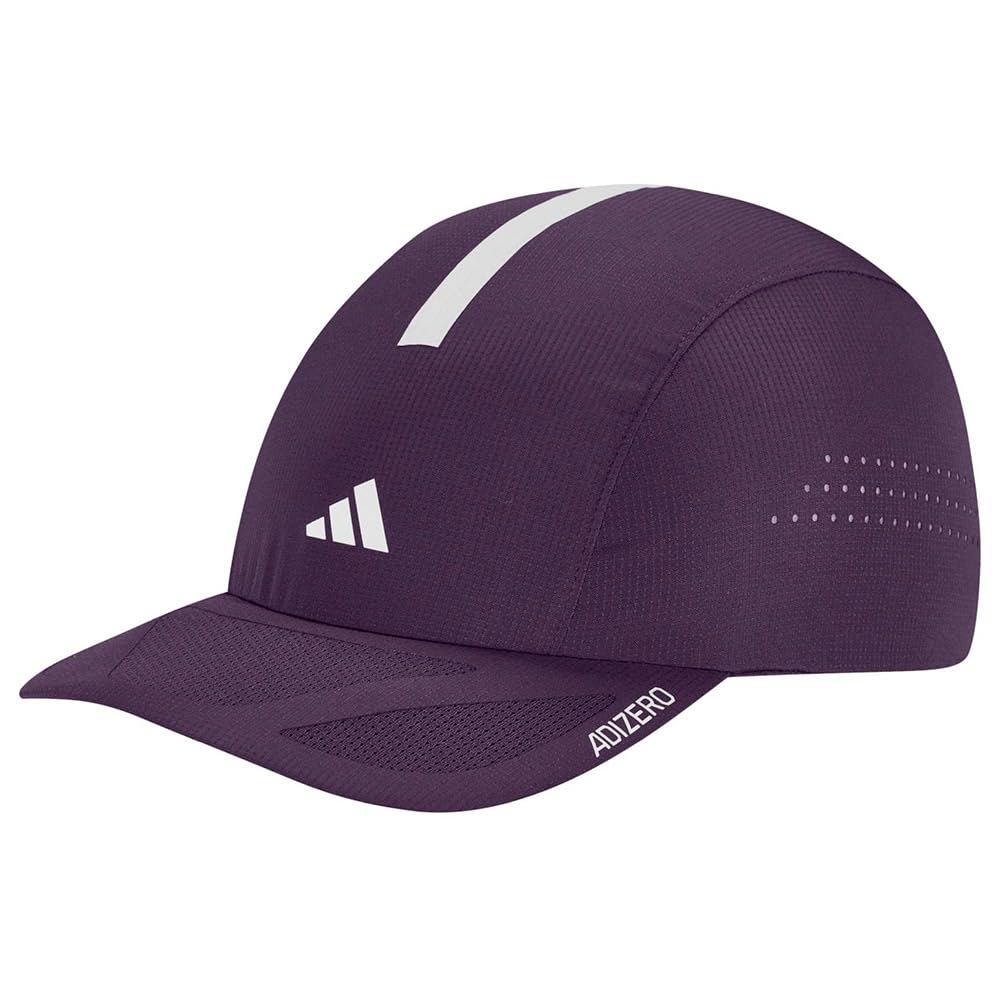 adidas Unisex RUNNINGxADIZERO Lightweight Cap Climacool, Aurora Plum/White, S-M