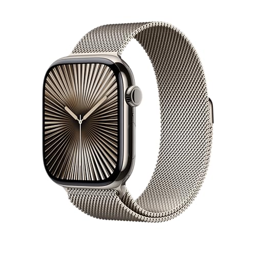 Image of Apple Watch Band - Milanese Loop - 46mm - Natural - S /M