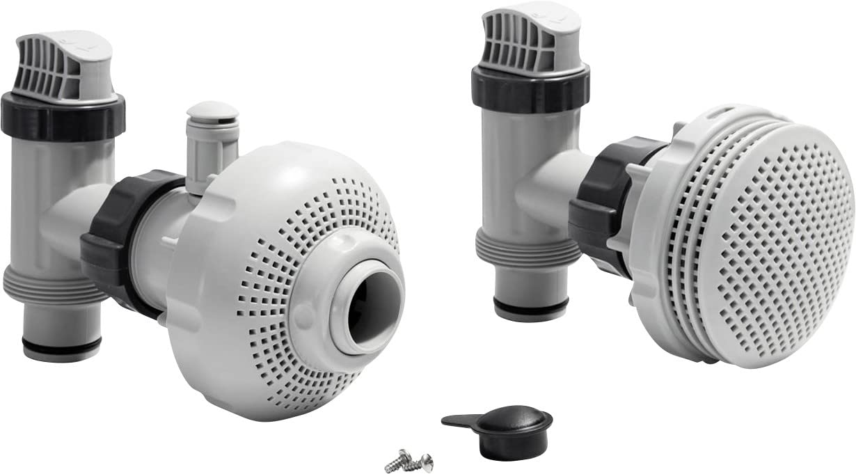 Buy Intex 26005E Above Ground Swimming Pool Inlet Air Water Jet Part Kit with Plunger Valve