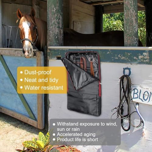 Bolsa impermeable para cabestro con costuras reforzadas para alta equitación 5