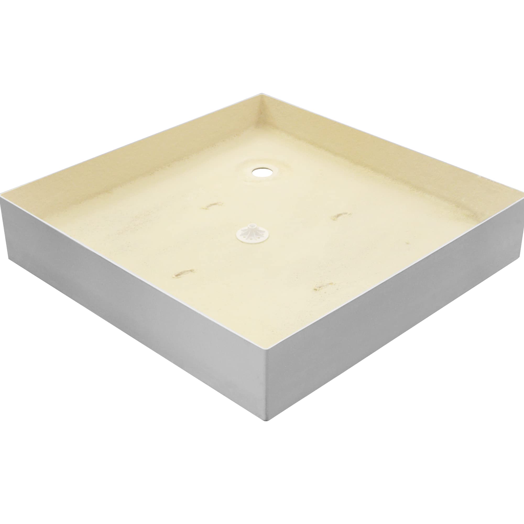 Sellon24 Plato de ducha | Plato de ducha | Con patas de soporte | Acrílico sanitario | Antibacteriano | Reforzado en resina | Montaje en suelo | Blanco | Rectangular | 80 x 120 cm | Altura de