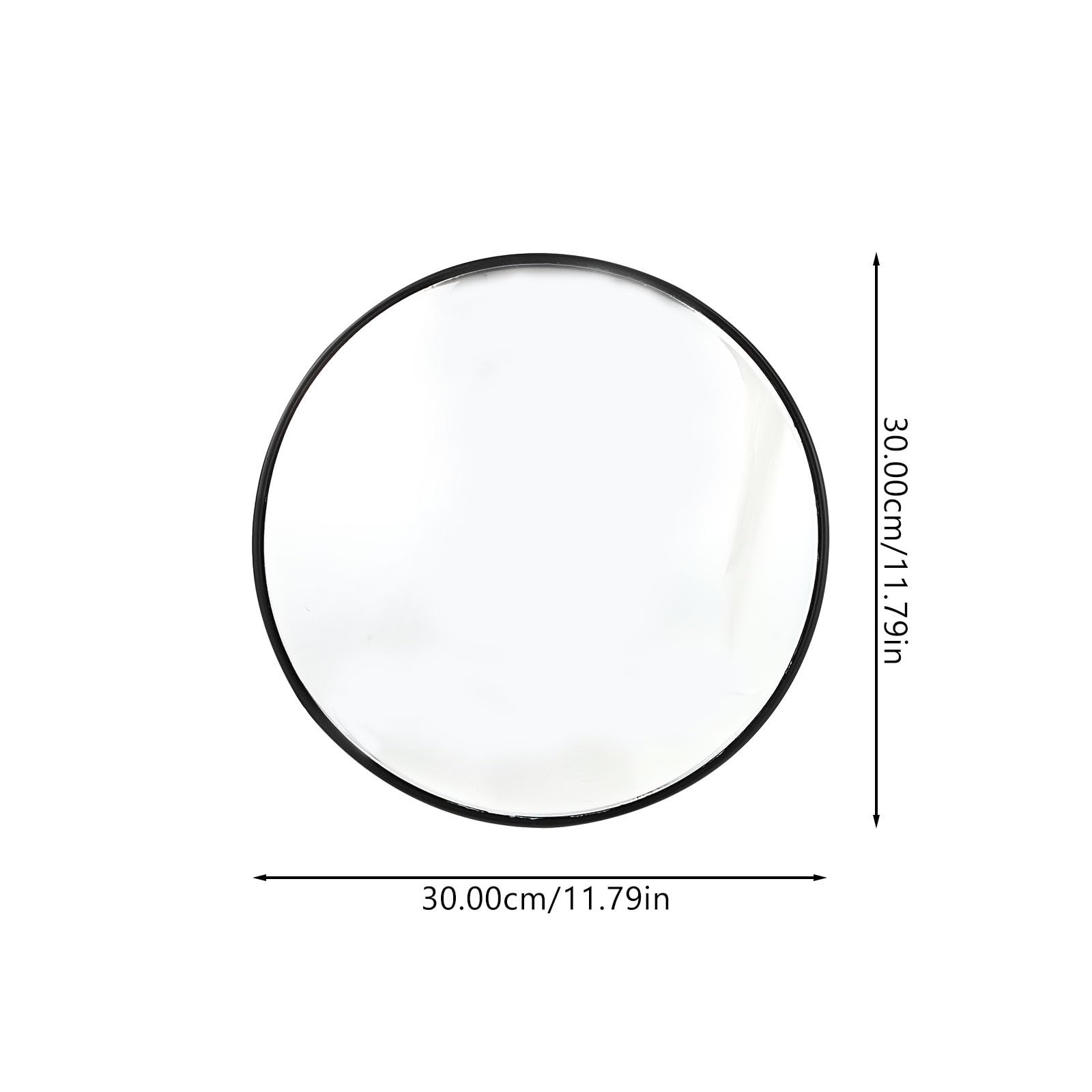 Miroir Convexe Grand Angle 30 CM pour Sécurité Routière Miroir de Signalisation Extérieure Incassable en PC et PP pour Angles Morts et Circulation en Extérieur