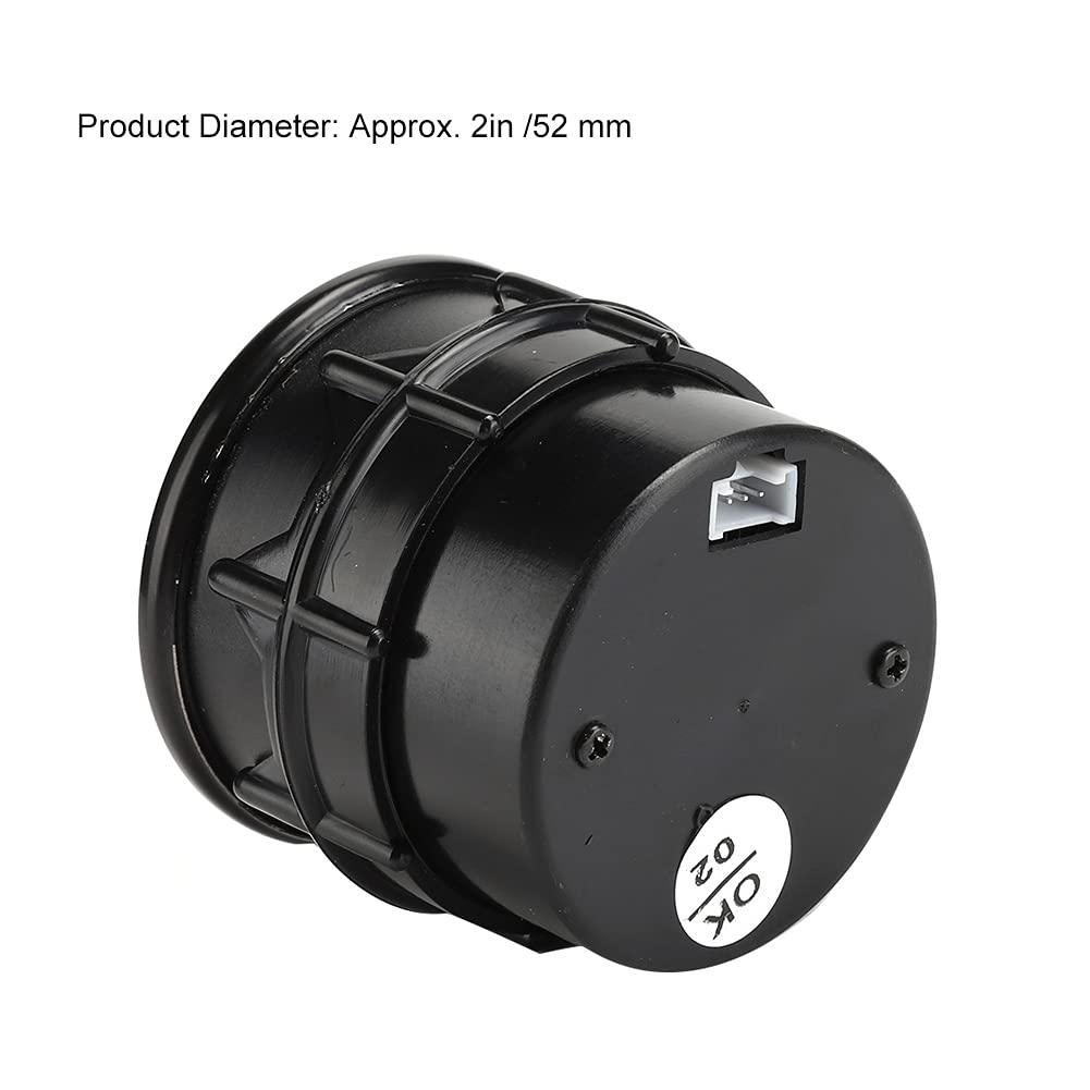 Qiilu 2-in-Turbo-Ladedruckanzeige-Kit 2 Bar DC12V Buntes Display Auto-Turbo-Druckladeanzeige-Messgerät-Set Universal-Auto-modifizierte Teile