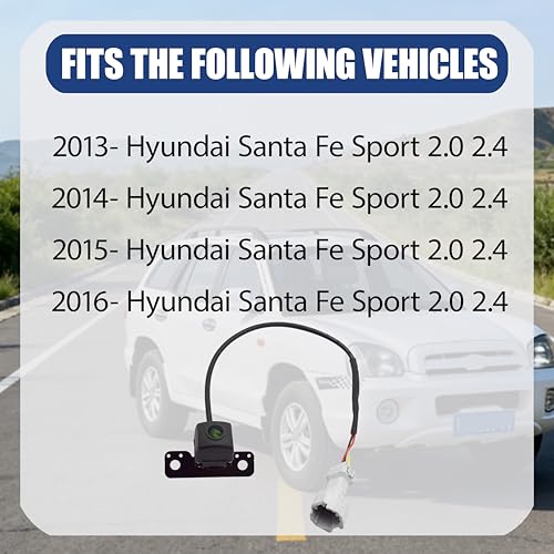 Image of No. 95760-2W000 Rear View Backup Reverse Parking Camera /Rear View Camera | Compatible with Hyundai Santa Fe Sport 2.0 2.4 2013-2016 Reverse Park Assist Camera Replace 95760-2W000-FFF 95760-2W300