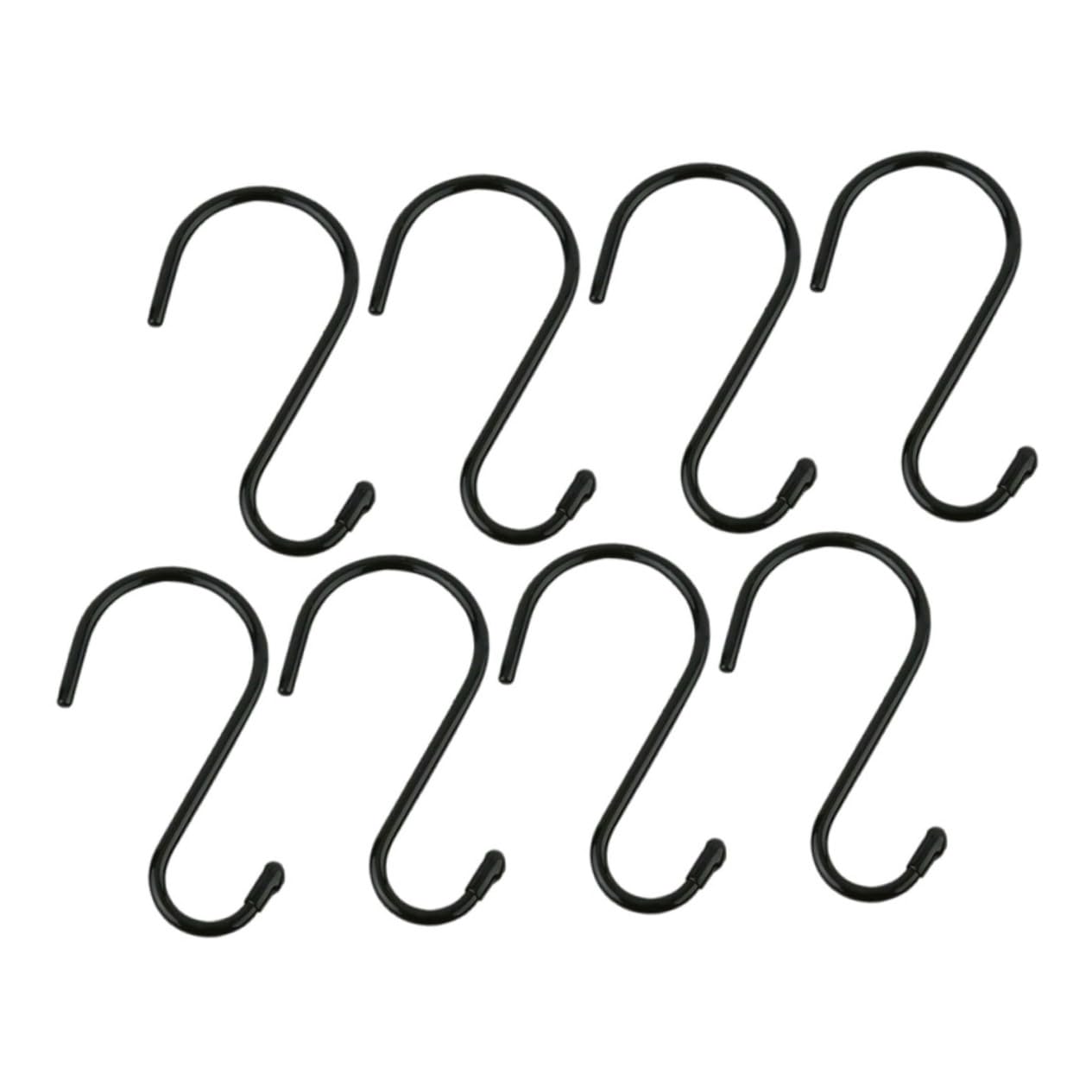 Yardenfun 8stücke S-förmige Metallhaken Zum Aufhängen Von Kleidung Schmuck Und Schlüsseln Mehrzweckhaken Für Küche Bad Wohnzimmer Schrank Und Wand Robuste Und Langlebige S-haken Zum Einfache