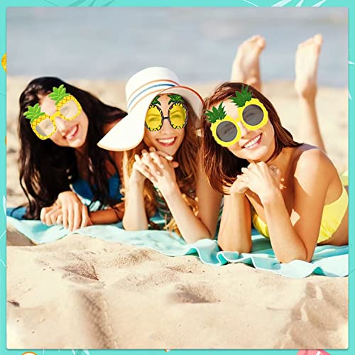 12 Pieces Fruit Eyeglasses Tropical Pineapple Glasses with 12 Styles,Hawaiian Fruit Funny Shape Eyeglasses Pineapple Party Favors for Hawaiian Summer Beach Luau Theme Party Supplies4