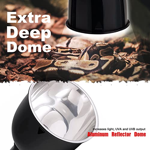 Reptiking KD55-001 Reptile Light Fixture, 2-Pack 5.5'' Deep Dome For Reptile Light/Heat Lamp/Uvb Light thumb #4