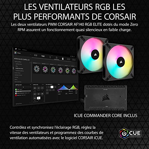 Corsair CW 9060069 WW système de refroidissement d'ordinateur Processeur Refroidisseur de liquide tout en un 14 cm 1 pièce Neuf - vue 8
