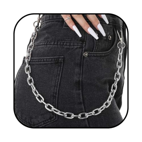 Image of Bounzhi Hip Hop Pant Chain Acrylic Jean Chain Punk Wallet Chain Rock Pocket Chain for Men and Women