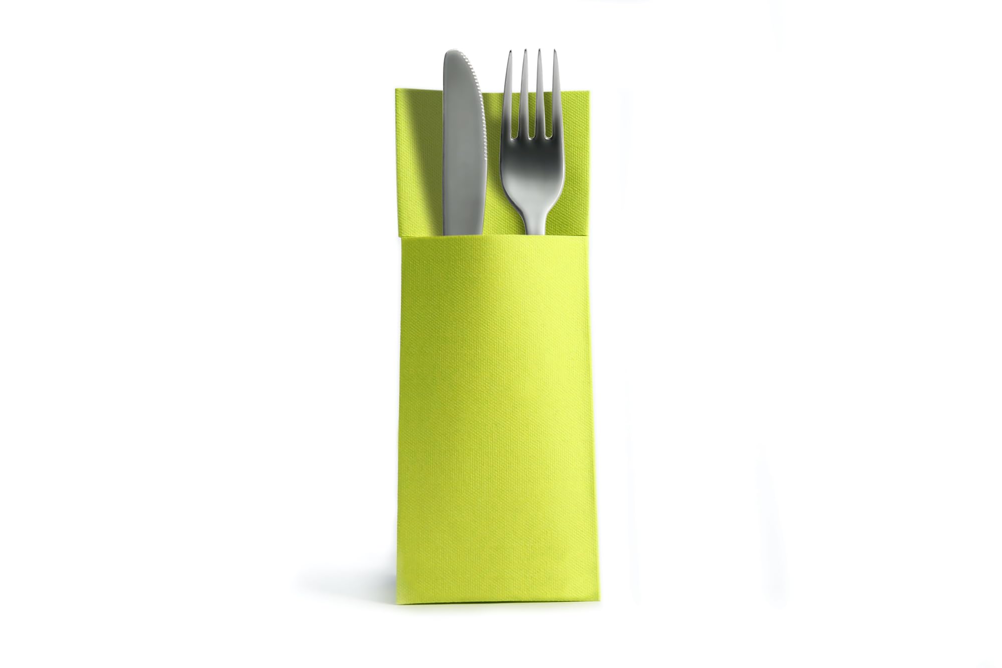 AROBA 250 tovaglioli Airlaid (verde kiwi, 32 x 40 cm), di alta qualità, tasche per posate pronte piegate, tovaglioli Airlaid simili al tessuto