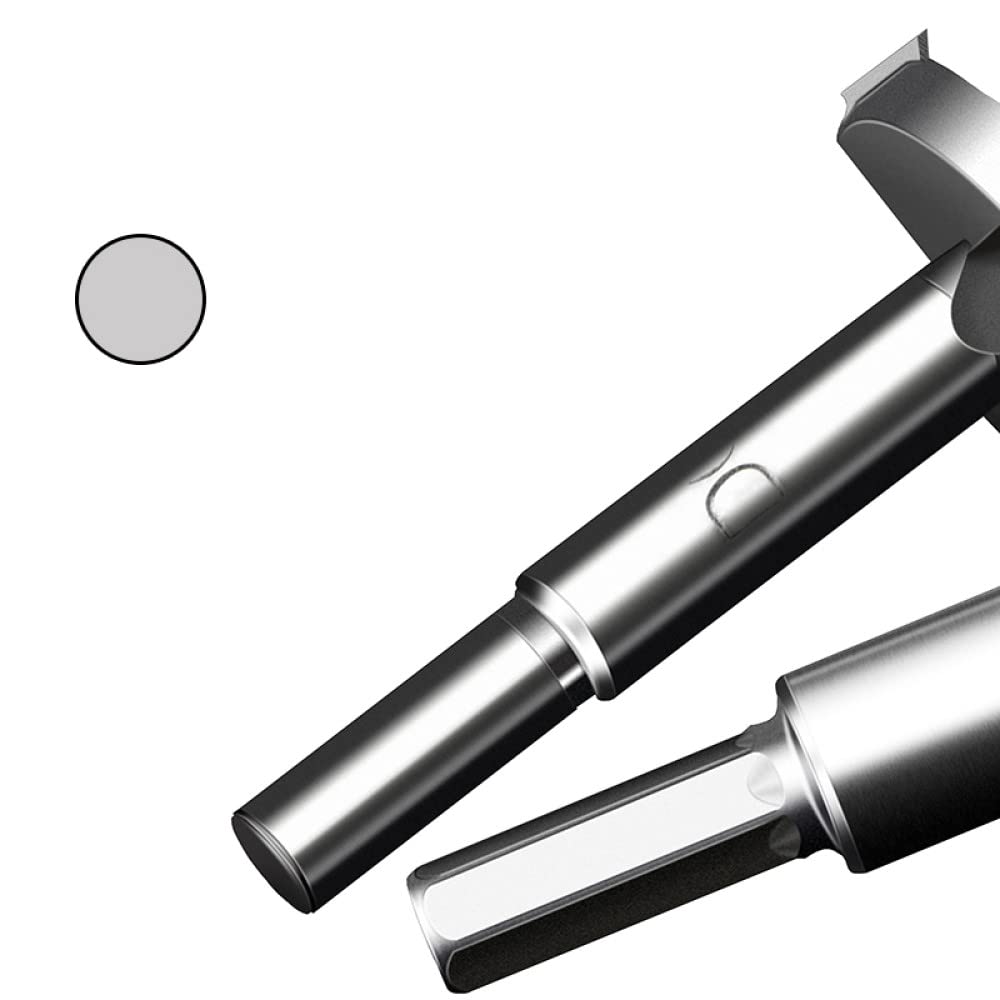 Brocas de perforación de acero al carbono de 15 mm-80 mm Juego de herramientas de corte de madera de carburo de tungsteno para carpintería con orificio autocentrante, 60 mm, redondo