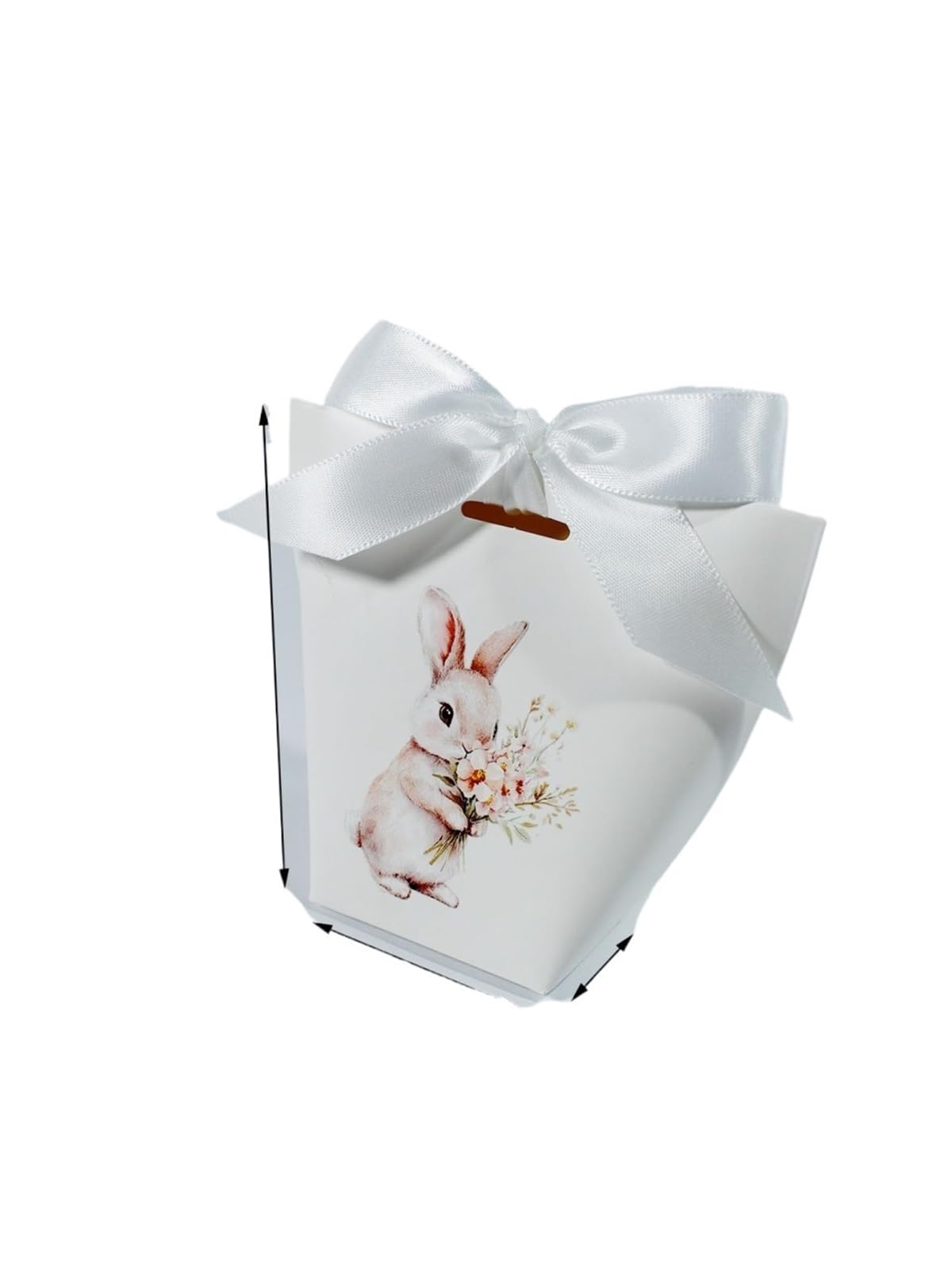 süßigkeit kasten Cute Rabbit Candy Box, Festival Party Birthday In Four Colors, Ribbon(White,50pcs)