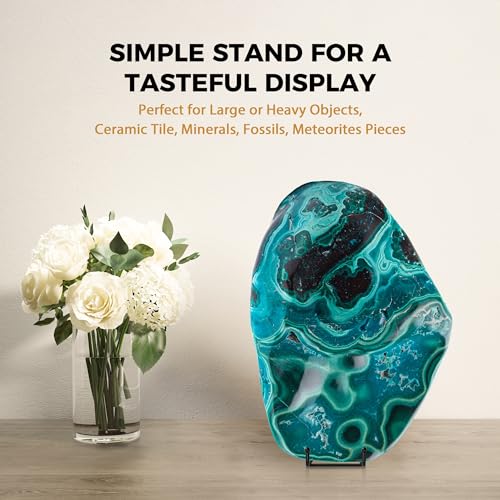 Image of TR-LIFE 12 Inch Plate Stands for Large Heavy Duty Display - Metal Picture Frame Holder Stand + Table Top Easels for Decorative Platter, Book, Plaque, Photo (2 Pack)