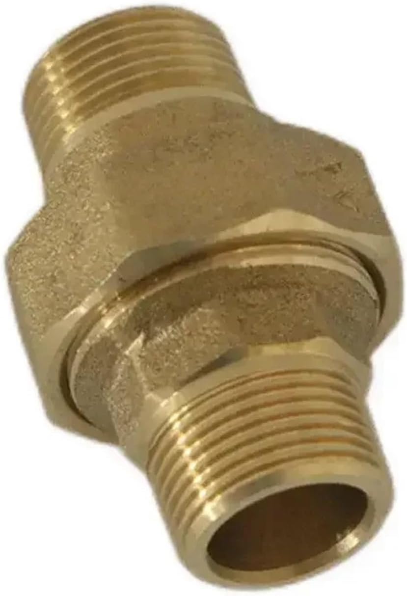 1-1/4&#34; DN32 Thickened Brass Double Outer Wire Water Pipe Direc