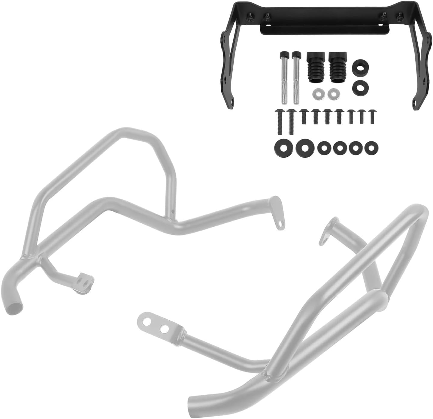 for BMW R1300GS R 1300 GS R1300 2023-2025 Motorcycle Highway Crash Bars Engine Tank Guard Bar Bumper Stunt Cage Protector(Upper Silver)