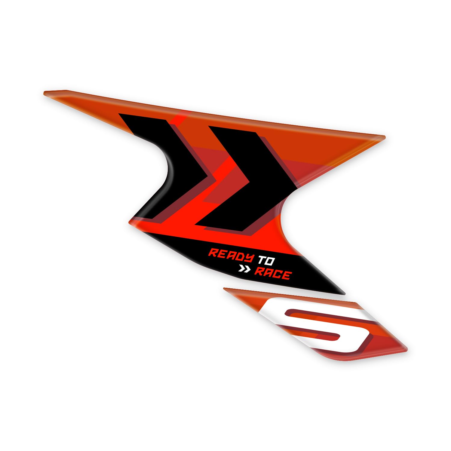 Protections latérales de réservoir en résine 3D compatibles avec KTM 1290 Super Adventure S 2023 L-167 (Orange)
