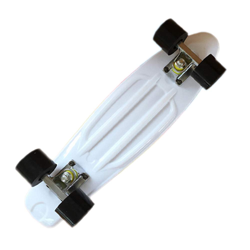 Kinder- Skateboard Mini Cruiser Skateboard Cruiser Brett Kunststoff-Skateboard 22" für Kinder Jungendliche und Erwachsene