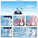 Water Flosser for Teeth, Cordless Oral Irrigator Portable Dental Cleaner Picks with 8 DIY Modes 7 Jets 300ml Tank Braces Flossers Rechargeable (White)
