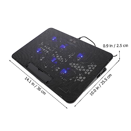 Base para Laptop con Ventiladores Dobles y Altura Ajustable miniatura 6