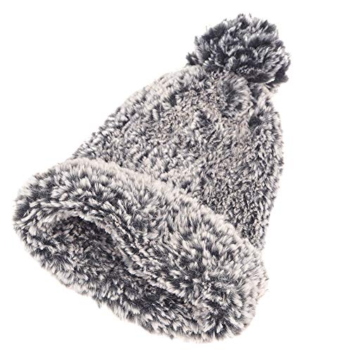 Image of NICEEC 2 Skeins Faux Fur Yarn Super Soft, Chunky & Fluffy, Eyelash Yarn for Crochet & Knitting (Total Length 70yds,3.53oz) - Black with White