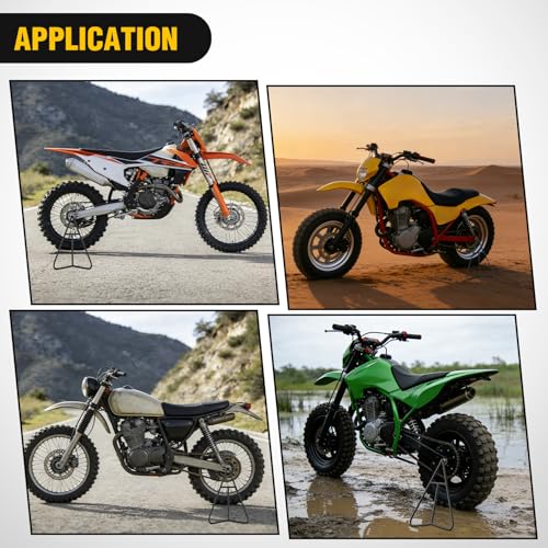 Image of Nilight Dirt Bike Triangle Stand T-Shaped Motorcycle Support | Rear Wheel Paddock Stand for 80-500cc Supermoto Motocross Enduro Pit Bike
