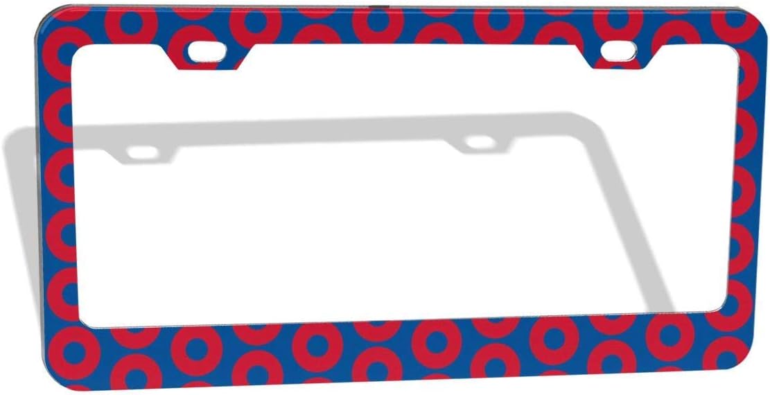 Phish Circles Car License Plate Frames for Men Women Metal Frames Funny Cars Plates