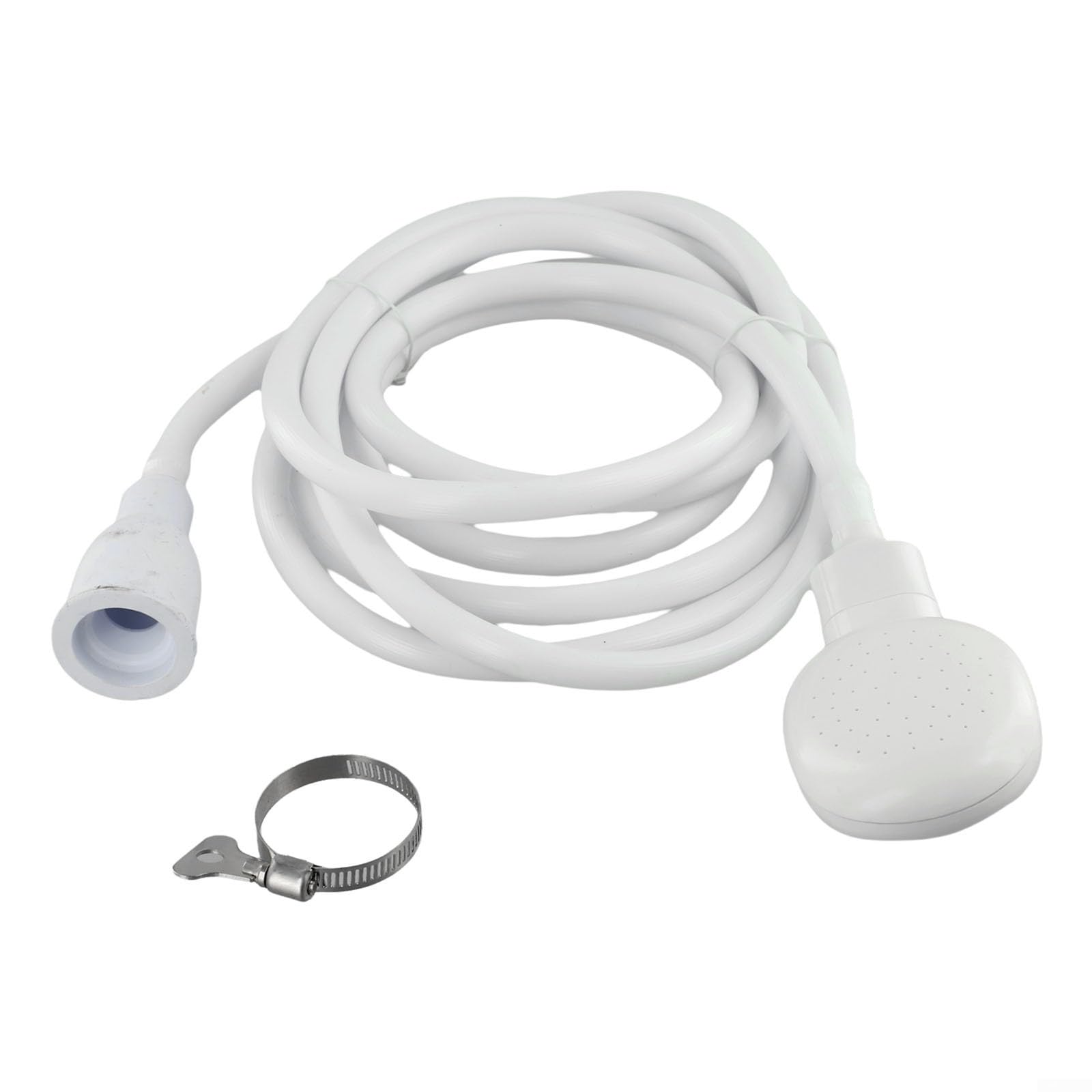 Rubber Push On Shower Hose & Head, Stylish and, Fit Most Standard Taps (2M)