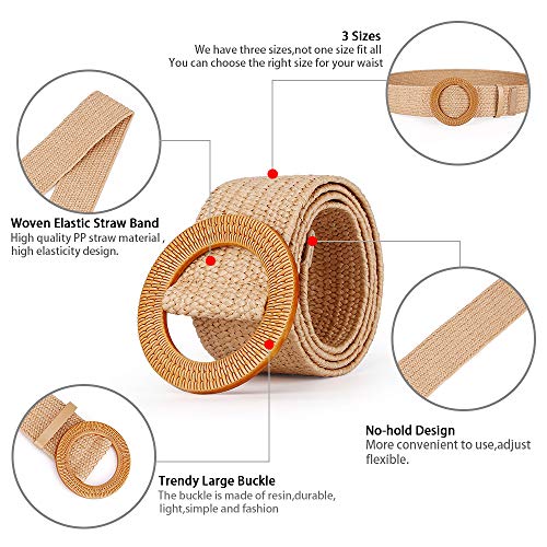 Rrwin Rattan Straw Raffia Summer Belts for Women 2025 Elastic Stretch Woven Waist Wide Band2
