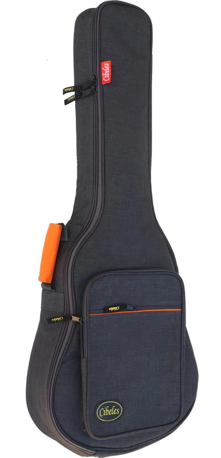 cibeles Funda Guitarra clásica y Flamenca Acolchado 15mm (Gris Oscuro)