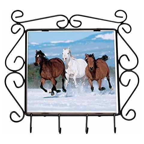 Advanta Group Running Horses Key Holder Hooks Cover