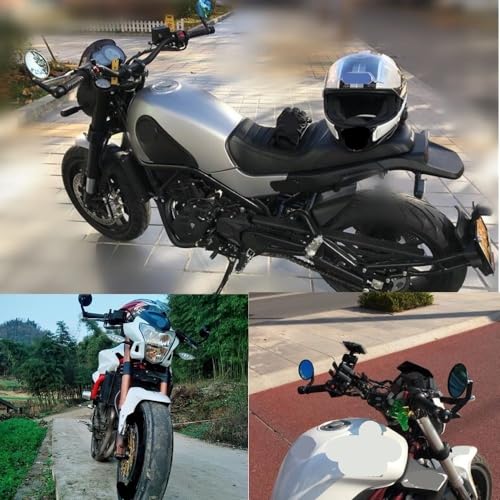 Espejos manillar moto con visión ampliada y mango redondo retro para CB1300 3