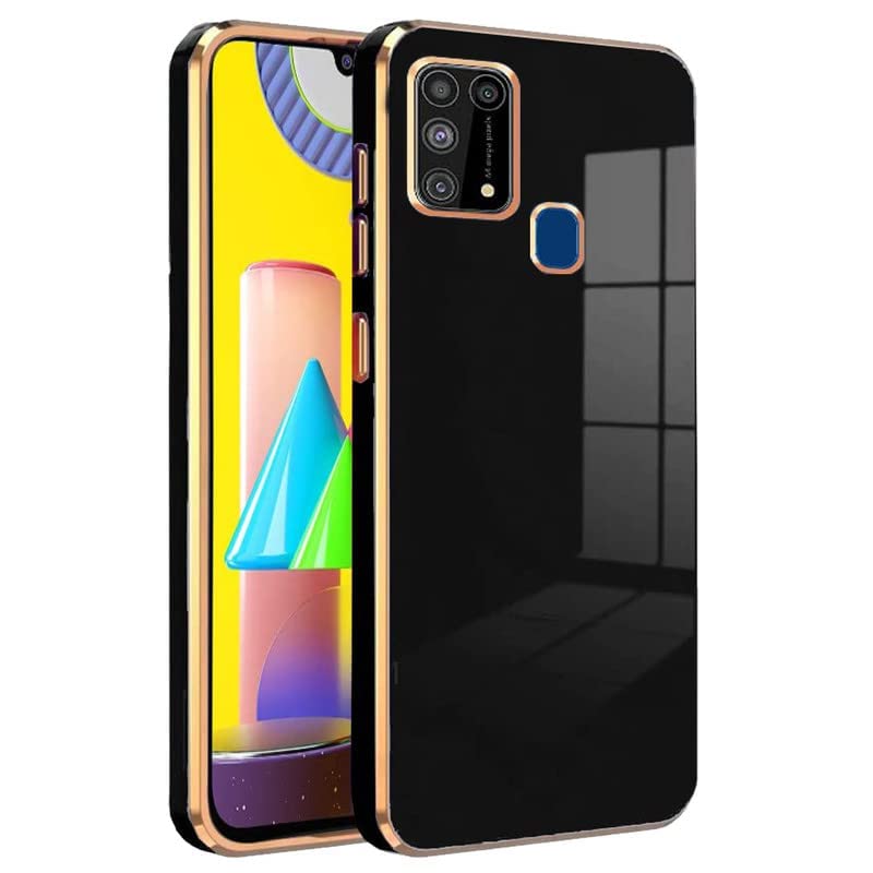 Polycarbonate Exotic Flourish Samsung Galaxy M31 Electroplated Chrome 6D Back Case Cover |Camera Protection|Shock Proof|Slim Fit Case for Mobile (Black) (B0BX95S3GK) Amazon Price History, Amazon Price Tracker
