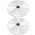MixRBBQ 2-Pack Griddle Warming Rack, 12Inch Universal Grill Grate Grid for Blackstone 17" to 36" Griddle, Work with 18" Large Big Green Egg Grill Heat Deflector, Outdoor BBQ Cooking Accessories