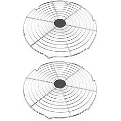 2-Pack Griddle Warming Rack for Blackstone Griddle | Universal Warmer Cooling Rack for Weber Chargriller Tabletop Flattop Griddle, Outdoor BBQ Cooking Accessories 12Inch